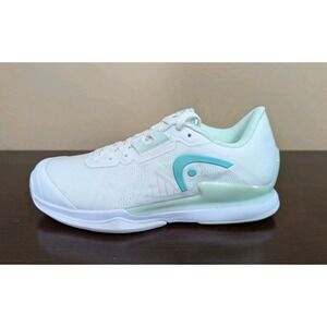 Head Sprint PRO 3.5 Size 7 Women Shoes Tennis Pickleball White Aqua New
